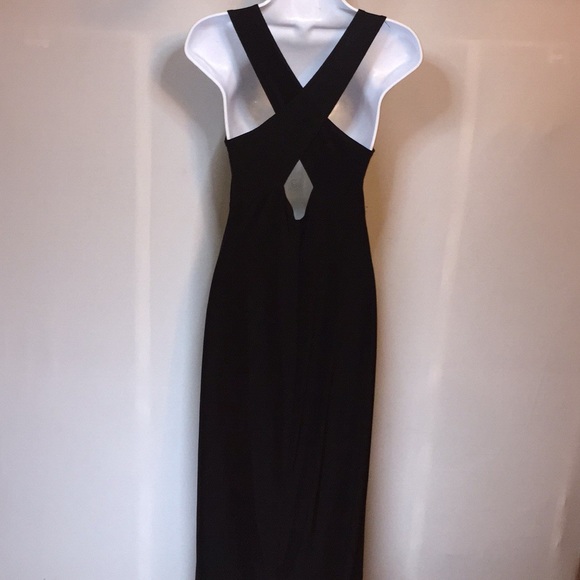 EXPRESS TRICOAT LongSleevelessRacerBackMaxiDress - Picture 4 of 7